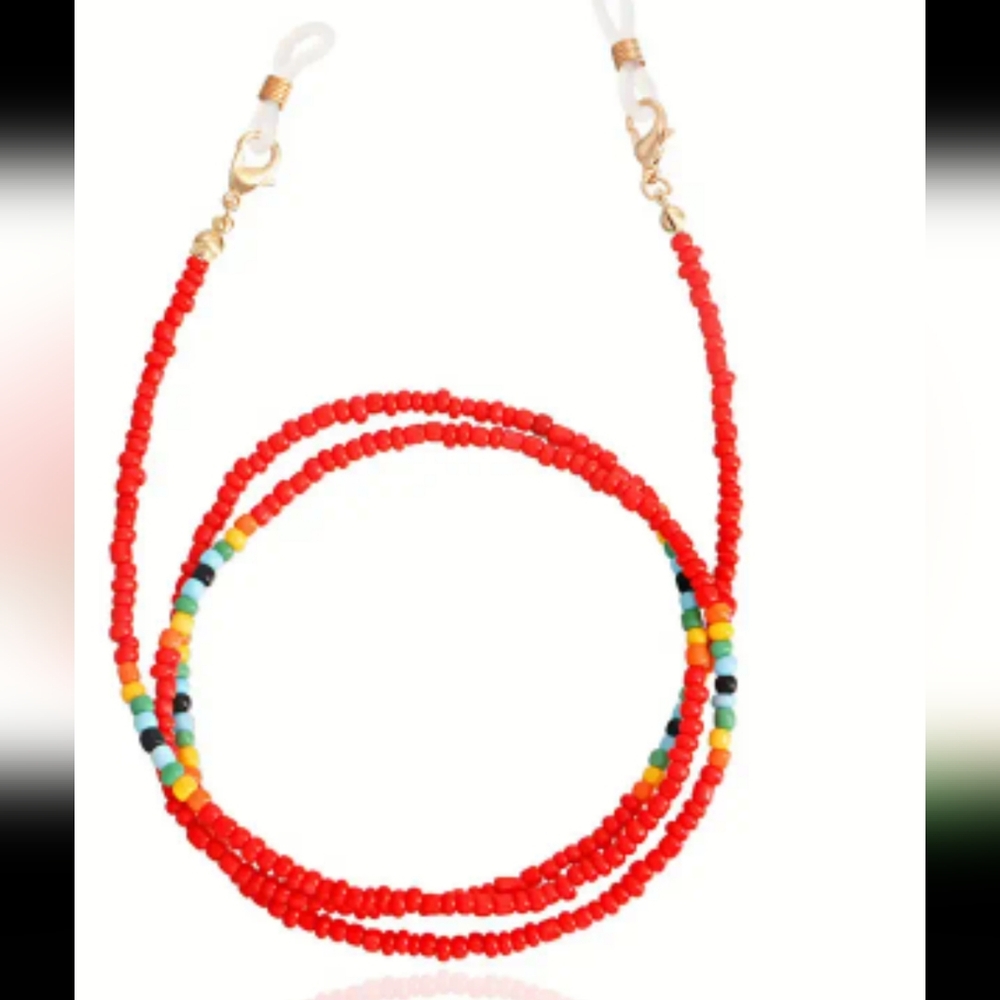 HANDCRAFTED GLASSBEAD/Chain BOHO EYEGLASS CHAIN